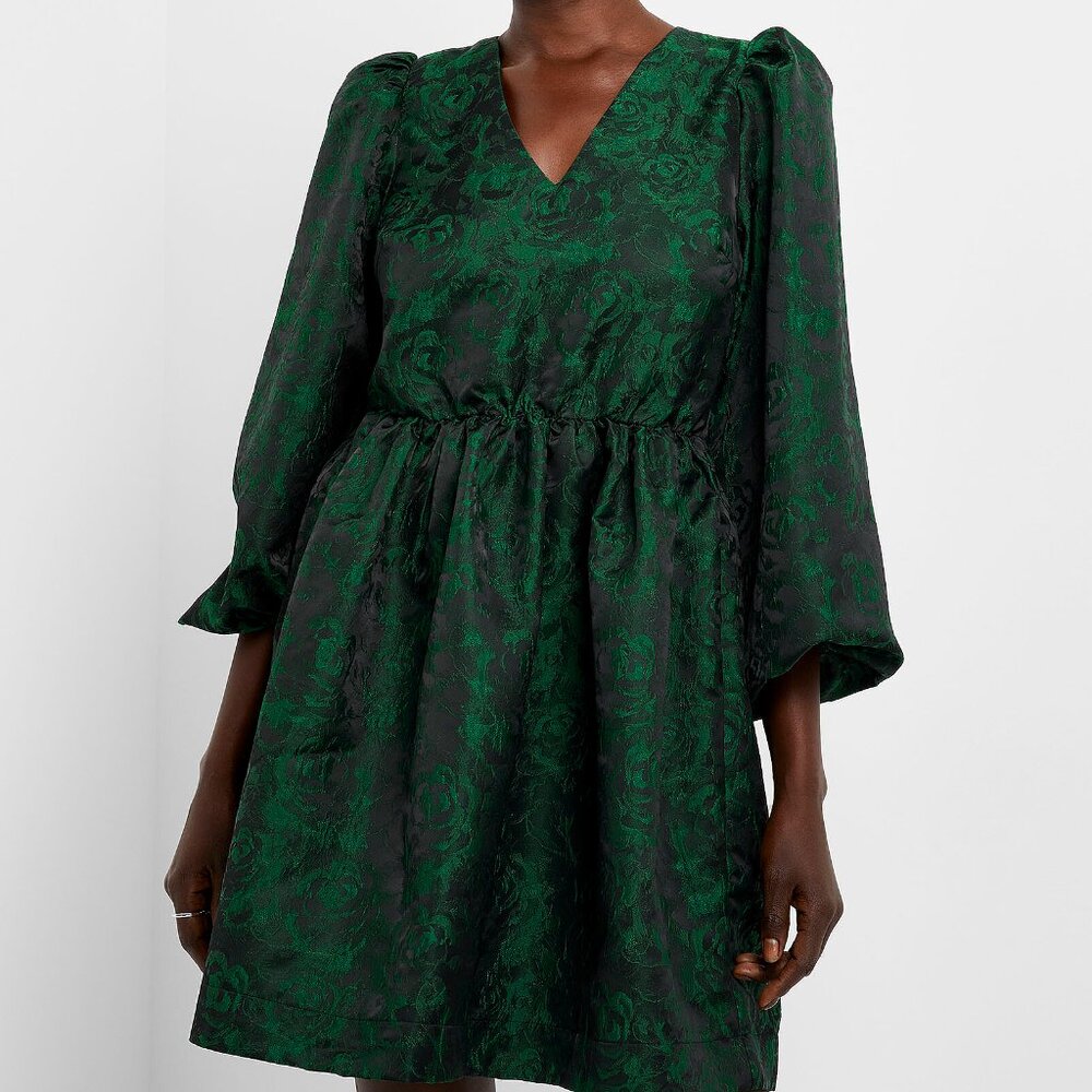 BNWT AW24 Y.A.S FLORAL TAPESTRY SHORT PUFF DRESS XS & S
